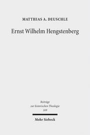 Cover von Ernst Wilhelm Hengstenberg