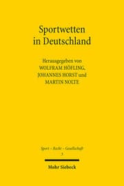 Cover von Sportwetten in Deutschland