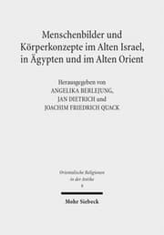 Cover von Menschenbilder und Körperkonzepte im Alten Israel, in Ägypten und im Alten Orient