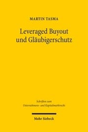Cover von Leveraged Buyout und Gläubigerschutz