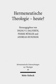 Cover von Hermeneutische Theologie - heute?