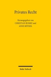 Cover von Privates Recht