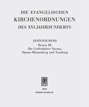 Cover von Die evangelischen Kirchenordnungen des XVI. Jahrhunderts