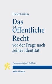Cover von Das Öffentliche Recht vor der Frage nach seiner Identität
