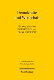 Cover von Demokratie und Wirtschaft