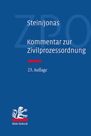 Cover von Kommentar zur Zivilprozessordnung (23. Aufl.)