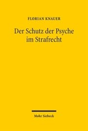 Cover von Der Schutz der Psyche im Strafrecht