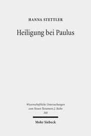 Cover von Heiligung bei Paulus