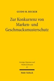 Cover von Zur Konkurrenz von Marken- und Geschmacksmusterschutz