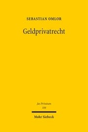 Cover von Geldprivatrecht