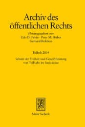 Cover von Schutz der Freiheit und Gewährleistung von Teilhabe im Sozialstaat