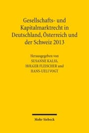 Cover von Gesellschafts- und Kapitalmarktrecht in Deutschland, Österreich und der Schweiz 2013