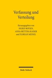 Cover von Verfassung und Verteilung