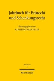 Cover von Jahrbuch für Erbrecht und Schenkungsrecht