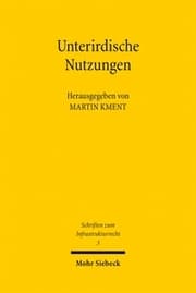 Cover von Unterirdische Nutzungen
