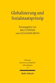 Cover von Globalisierung und Sozialstaatsprinzip