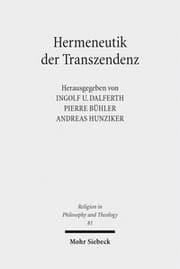 Cover von Hermeneutik der Transzendenz