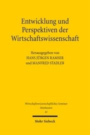 Cover von Entwicklung und Perspektiven der Wirtschaftswissenschaft