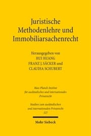 Cover von Juristische Methodenlehre und Immobiliarsachenrecht