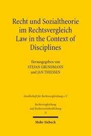 Cover von Recht und Sozialtheorie im Rechtsvergleich / Law in the Context of Disciplines