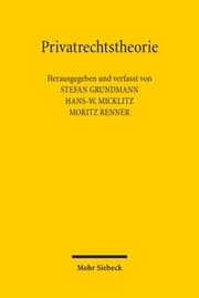Cover von Privatrechtstheorie I/II