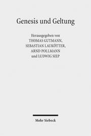 Cover von Genesis und Geltung