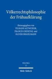 Cover von Völkerrechtsphilosophie der Frühaufklärung