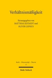 Cover von Verhältnismäßigkeit