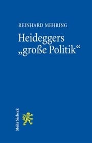 Cover von Heideggers 'große Politik'