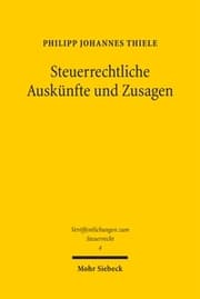 Cover von Steuerrechtliche Auskünfte und Zusagen