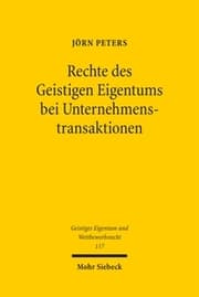Cover von Rechte des Geistigen Eigentums bei Unternehmenstransaktionen