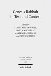 Cover von Genesis Rabbah in Text and Context