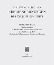 Cover von Die evangelischen Kirchenordnungen des XVI. Jahrhunderts
