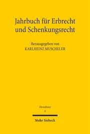 Cover von Jahrbuch für Erbrecht und Schenkungsrecht