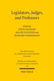 Cover von Legislators, Judges, and Professors