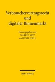 Cover von Verbrauchervertragsrecht und digitaler Binnenmarkt