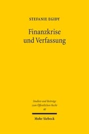 Cover von Finanzkrise und Verfassung