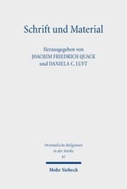Cover von Schrift und Material