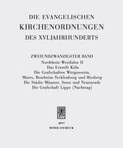 Cover von Die evangelischen Kirchenordnungen des XVI. Jahrhunderts 21.2