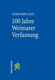 Cover von 100 Jahre Weimarer Verfassung