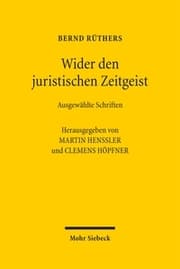 Cover von Wider den juristischen Zeitgeist