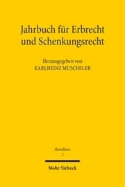 Cover von Jahrbuch für Erbrecht und Schenkungsrecht 7