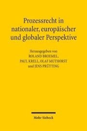 Cover von Prozessrecht in nationaler, europäischer und globaler Perspektive