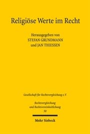 Cover von Religiöse Werte im Recht