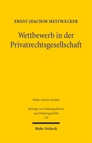 Cover von Wettbewerb in der Privatrechtsgesellschaft