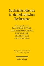 Cover von Nachrichtendienste im demokratischen Rechtsstaat