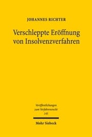 Cover von Verschleppte Eröffnung von Insolvenzverfahren