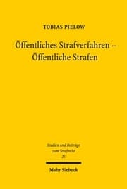 Cover von Öffentliches Strafverfahren - Öffentliche Strafen