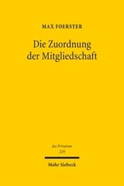 Cover von Die Zuordnung der Mitgliedschaft