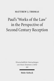 Cover von Paul's 'Works of the Law' in the Perspective of Second Century Reception